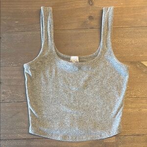 Tilly’s Gray Ribbed Tank Top